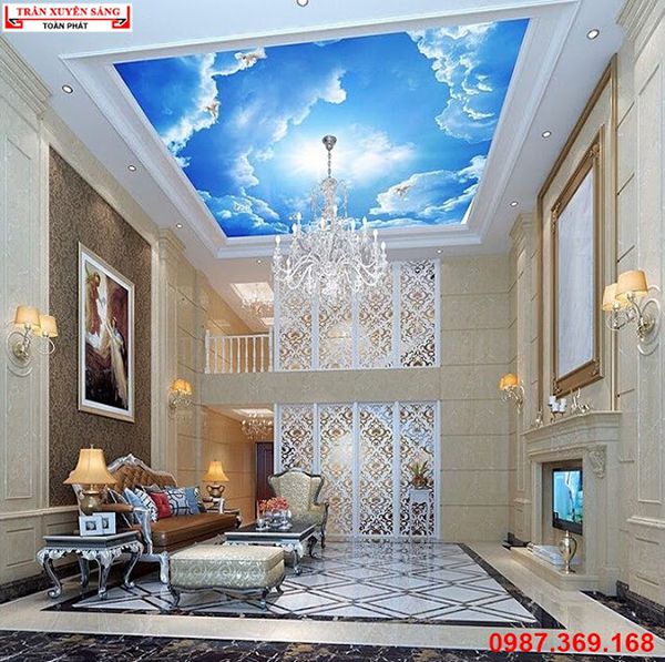 Công trình trần xuyên sáng tại Tập đoàn Hòa Phát Sài Gòn