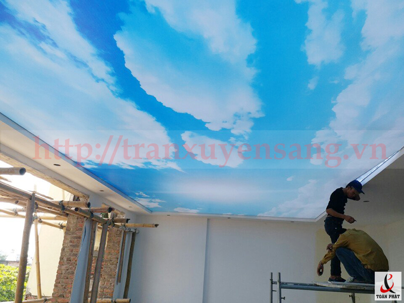 Dự án trần xuyên sáng tại biệt thự Tuyên Quang