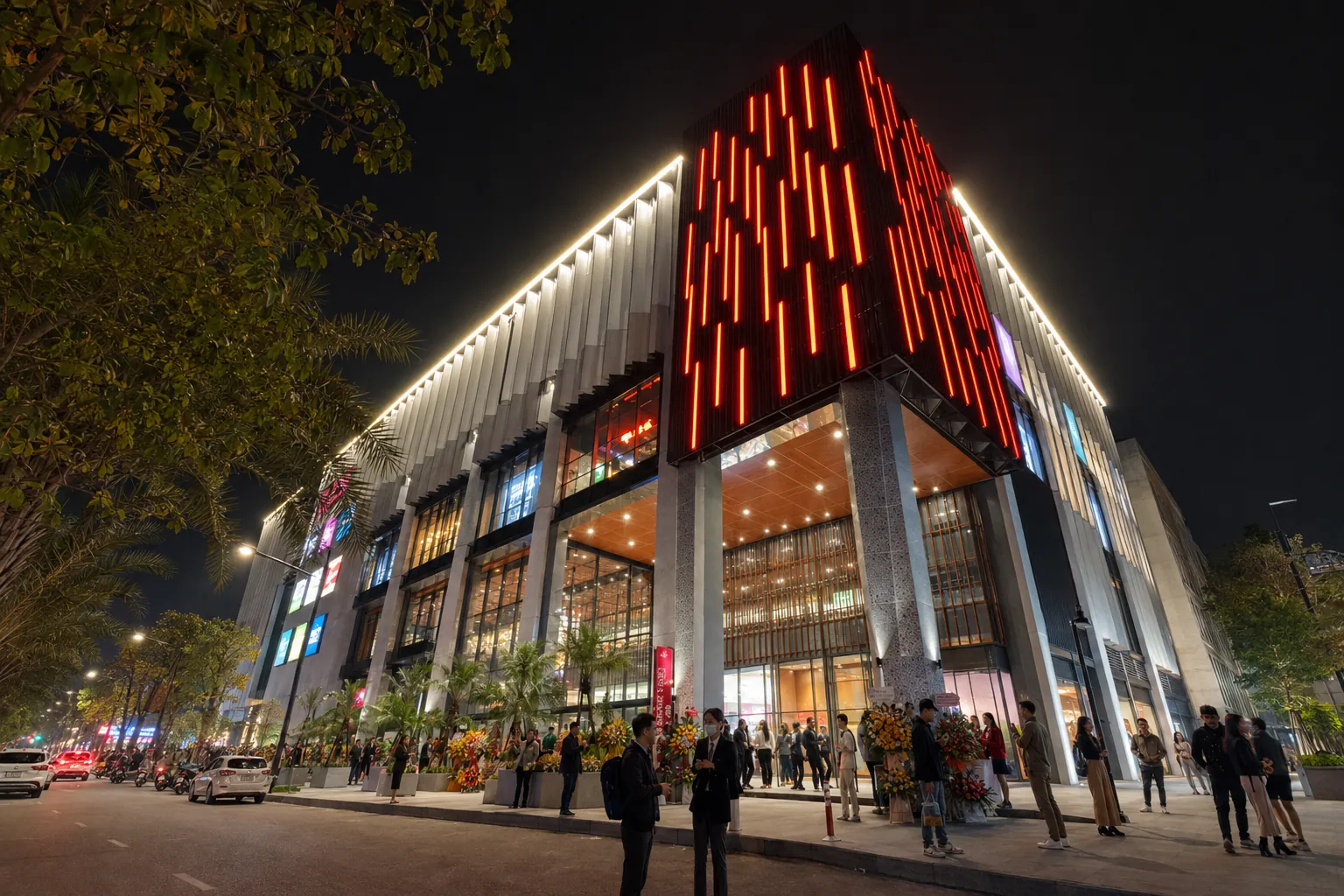 Dự án chiếu sáng mặt dựng AEON Xuân Thủy