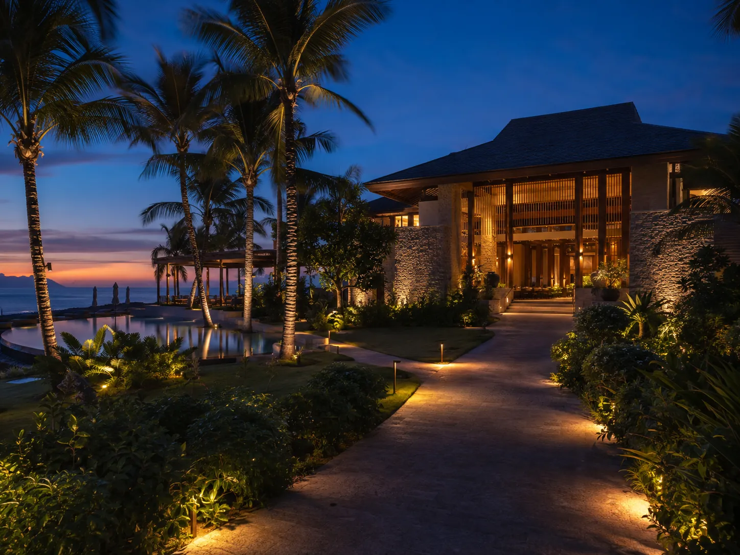 Chiếu sáng resort: Cân bằng cảnh quan, kiến trúc và trải nghiệm
