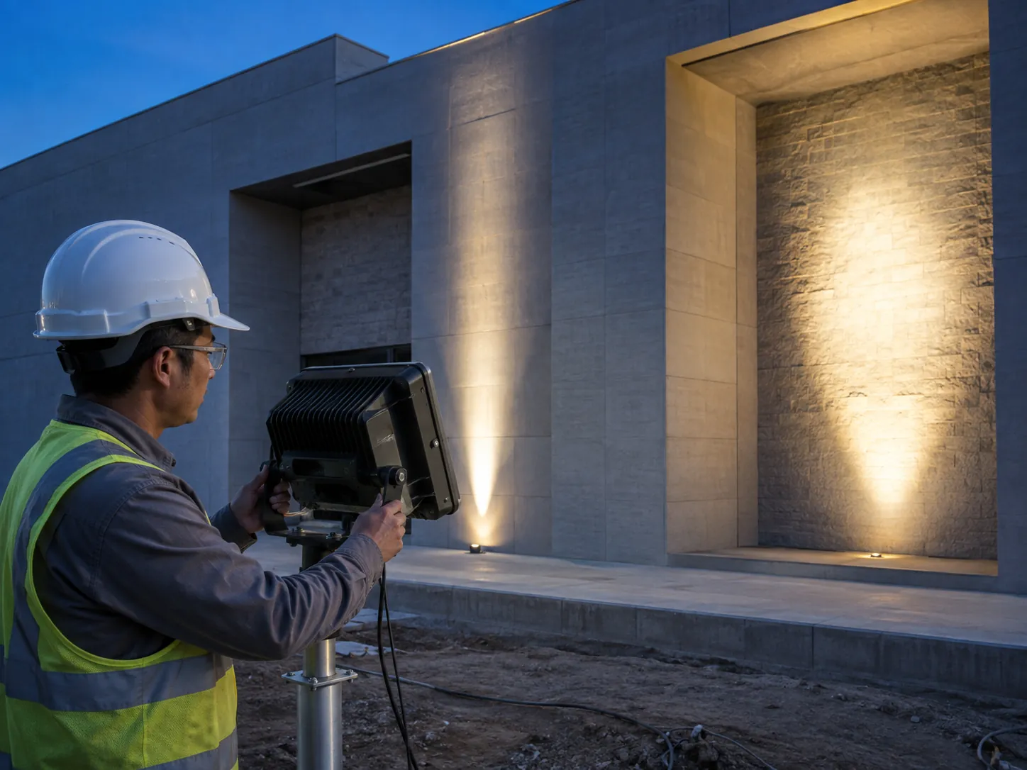 Đèn LED Flood Light cho công trình: Chọn công suất và góc chiếu