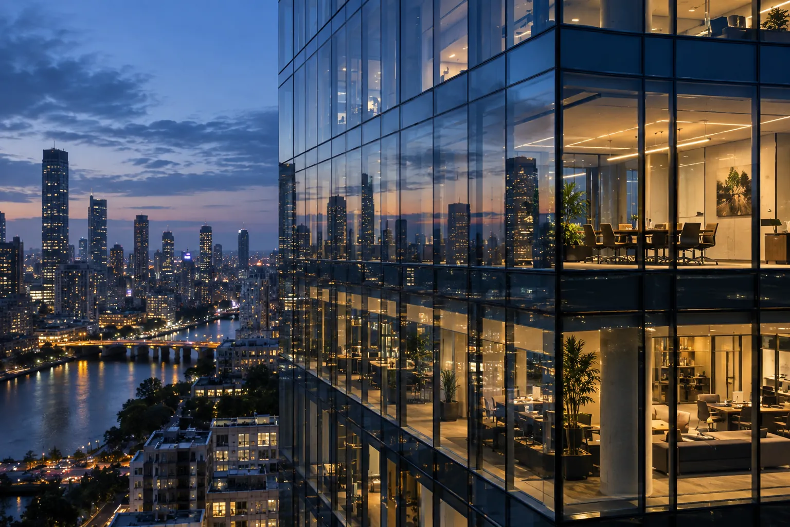 Chiếu sáng Curtain Wall: Vị trí đèn và ảnh hưởng đến nội thất