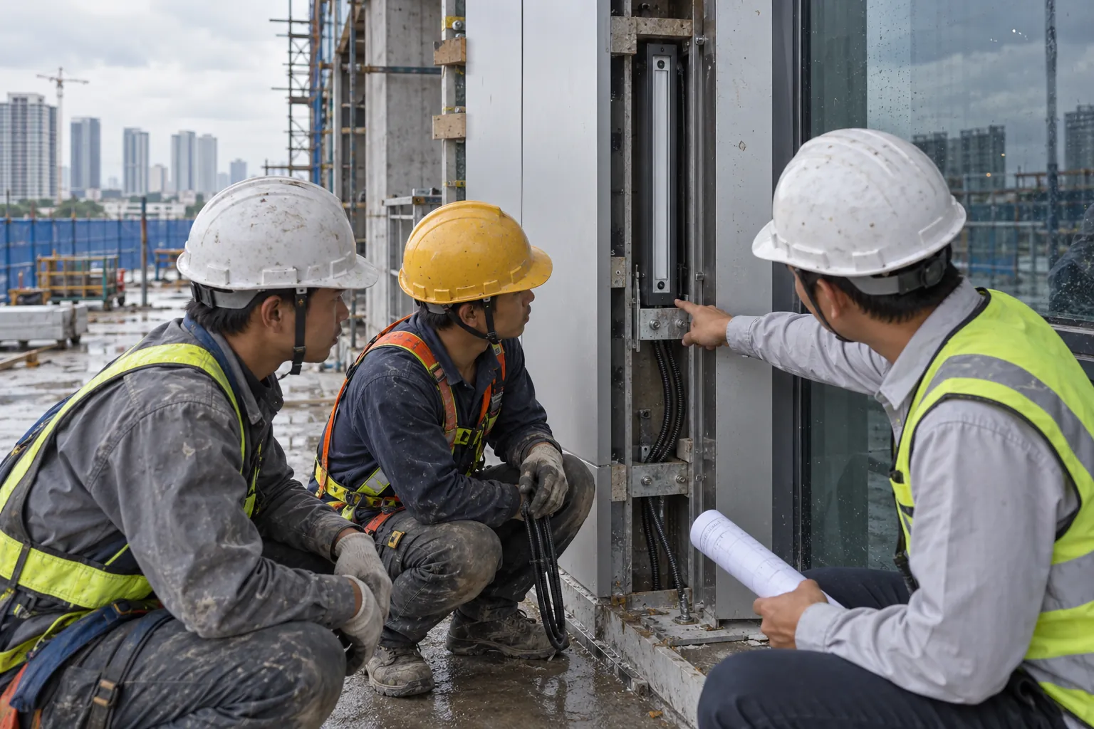 Phối hợp giữa nhà thầu chiếu sáng và nhà thầu facade