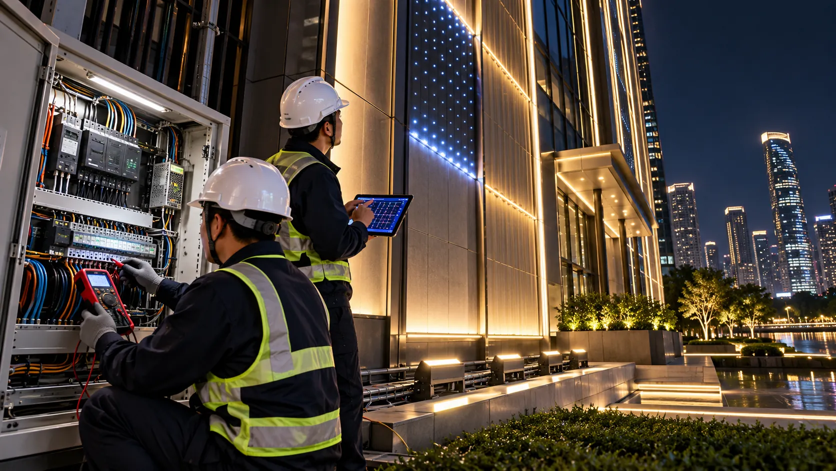 Audit hệ thống chiếu sáng mặt dựng cần đo và kiểm tra gì?