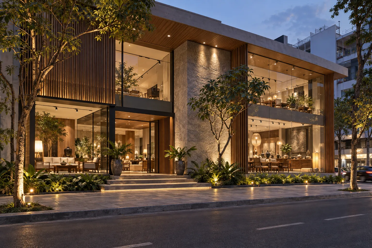 VIBE 2026: Showroom nội thất đẹp ban ngày, mặt tiền ban đêm cần kể gì?